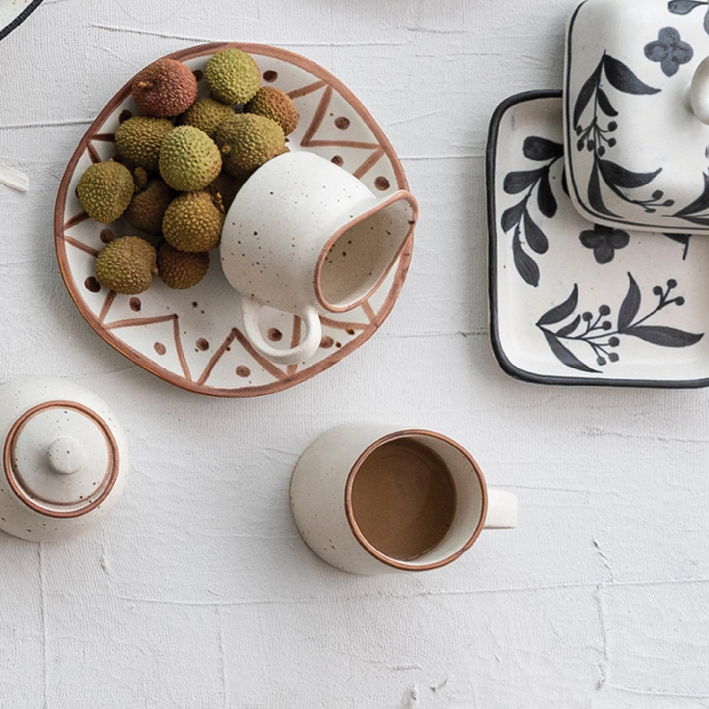 Cream Speckled Mug