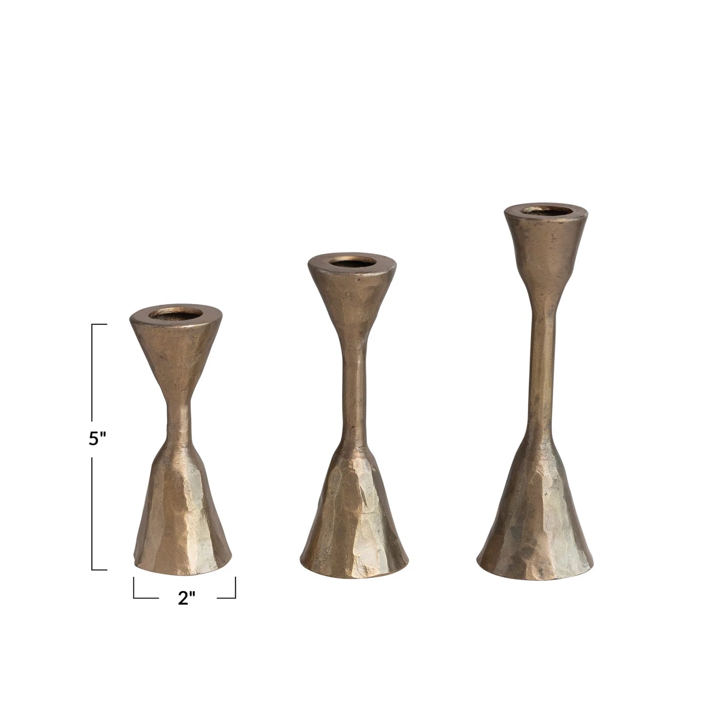 Antique Brass Taper Holders