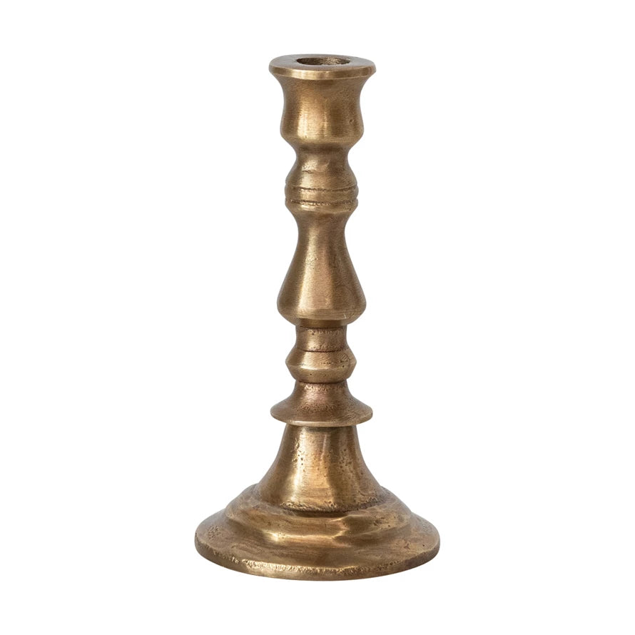 4.5" Antique Brass Taper holder