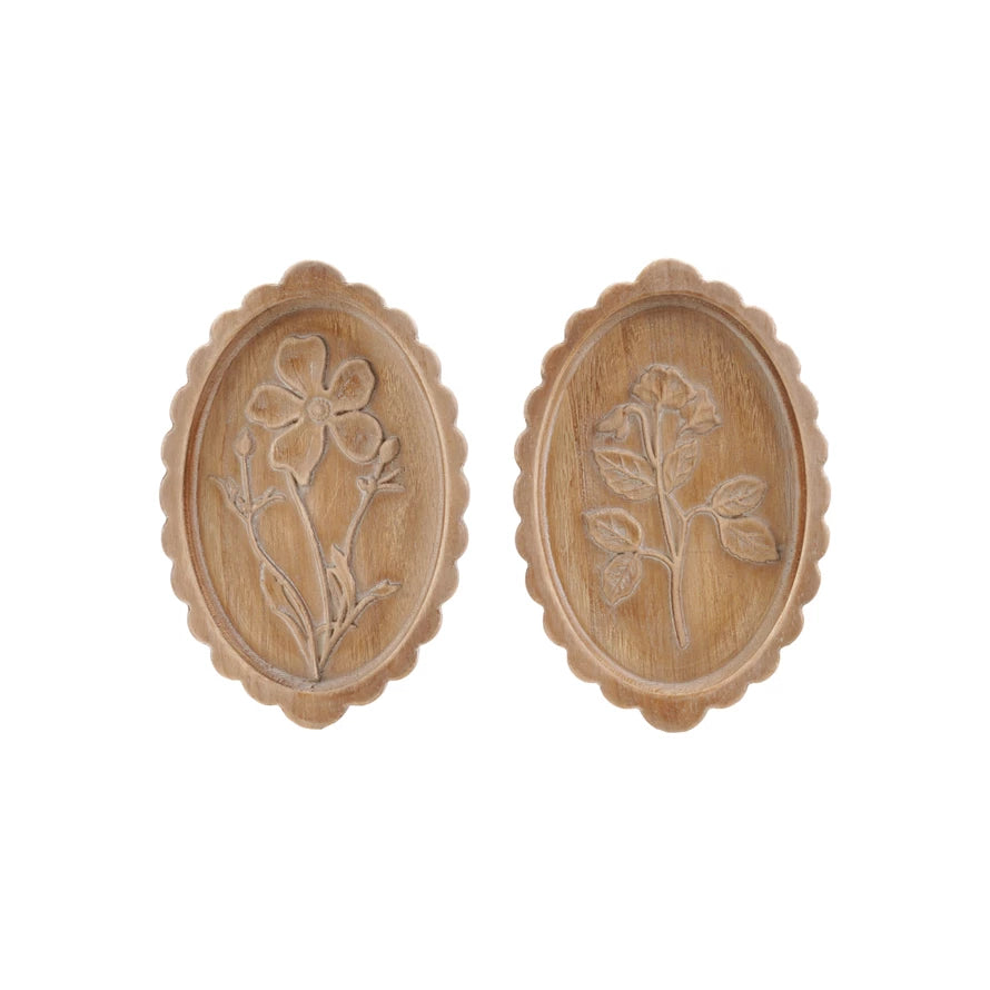 Wood Scalloped Wall Decor