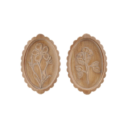 Wood Scalloped Wall Decor