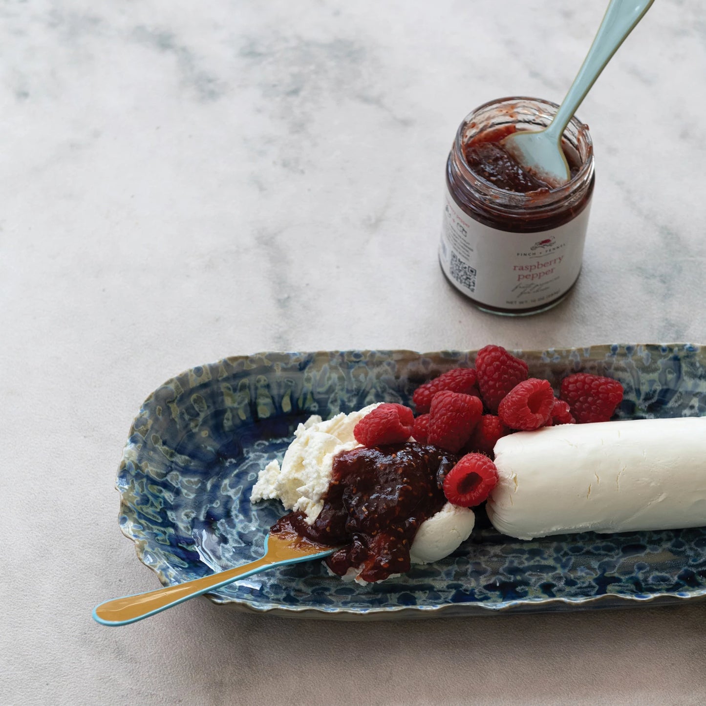 Raspberry Pepper Fruit Preserves for Cheese