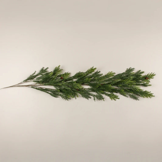green artificial pine garland 