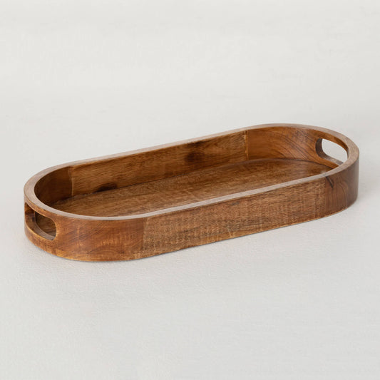 Oval Wooden Tray