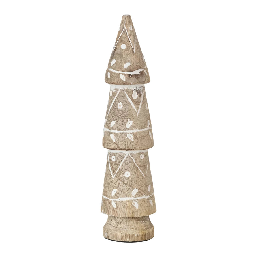 Hand-Carved Wood Tree