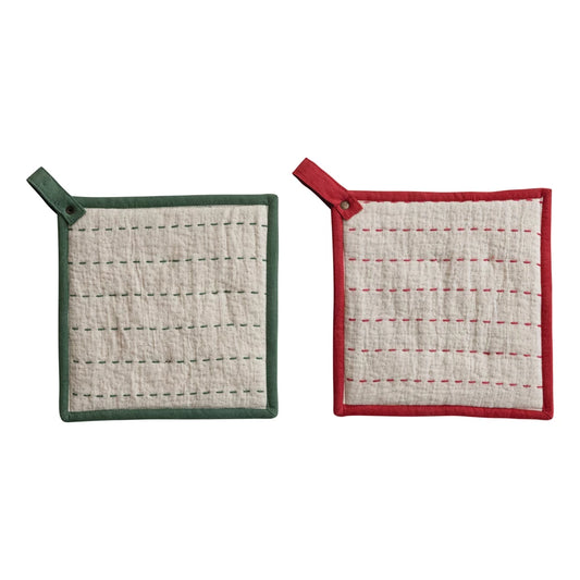 Kantha Stiched Pot Holder