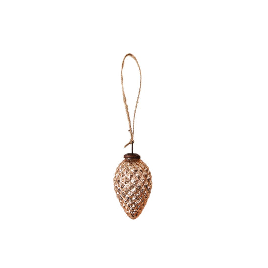 Glass Pinecone Ornament