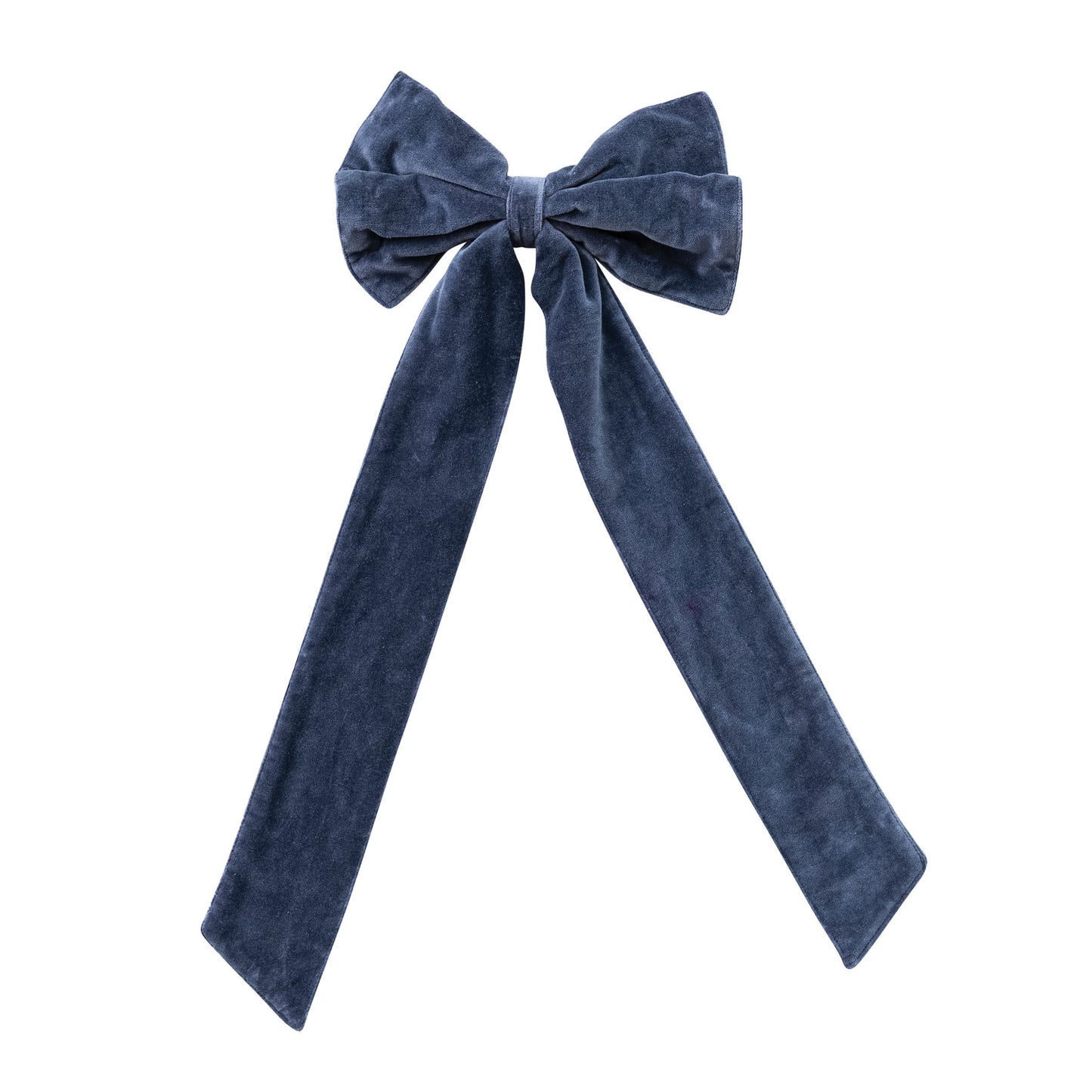 Navy Velvet Bow