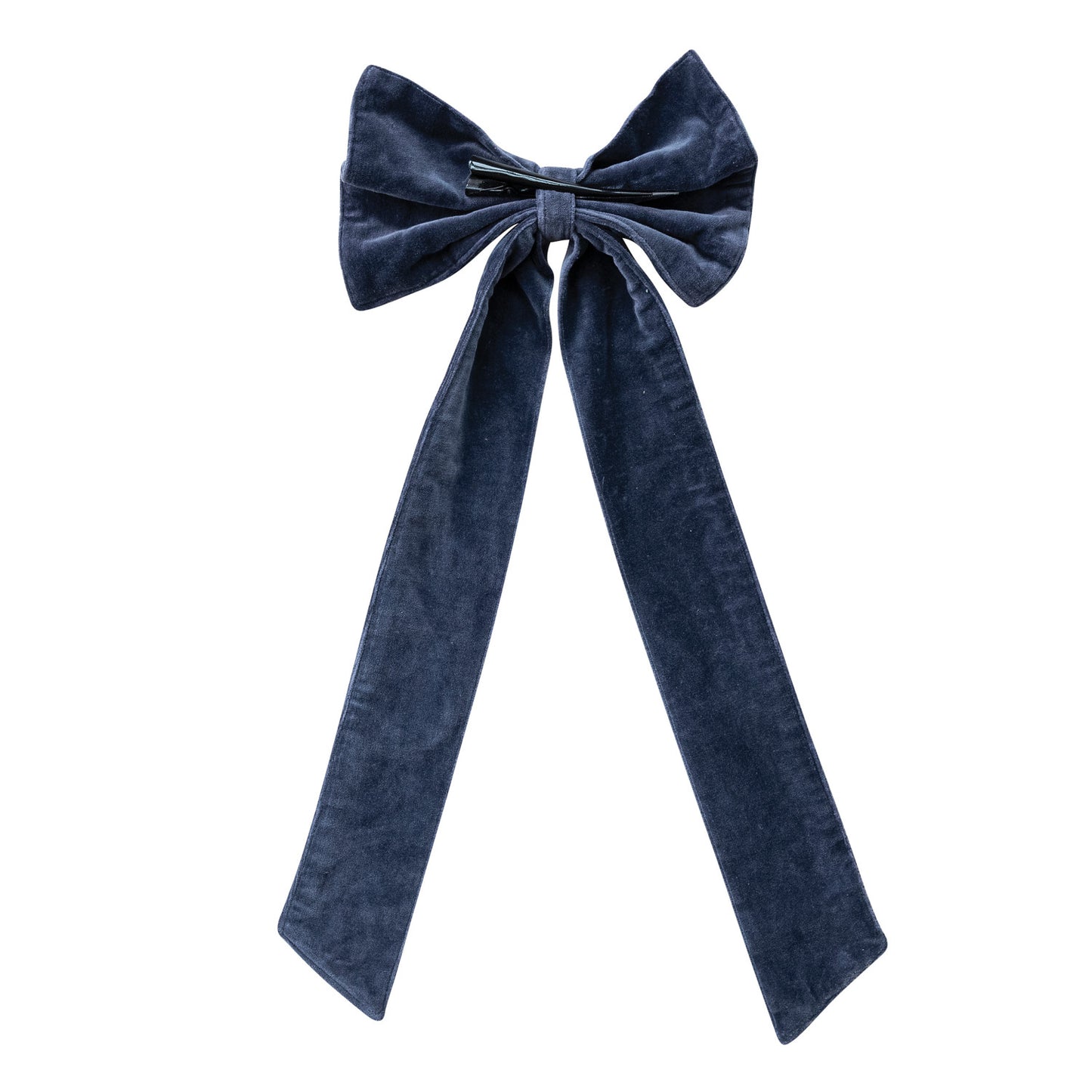 Navy Velvet Bow