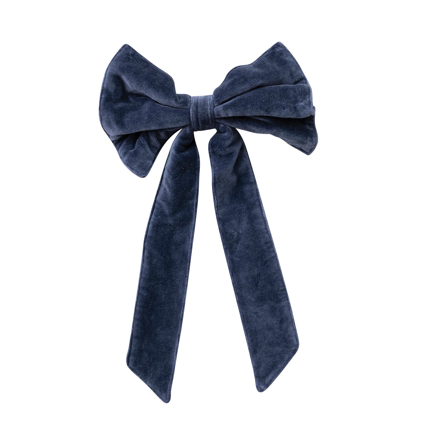 Navy Velvet Bow