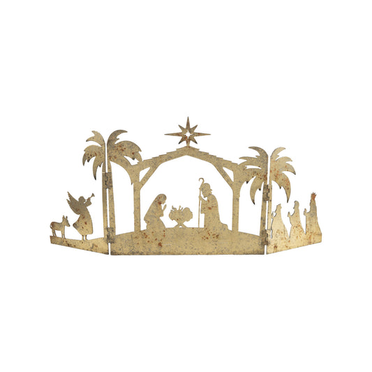 Gold Folding Nativity