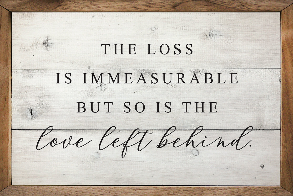 Love Left Behind Sign – Dwellings Decor