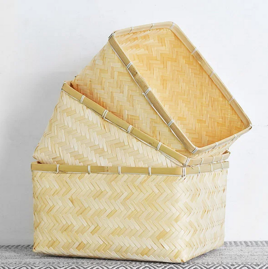 Rectangle Bamboo Baskets