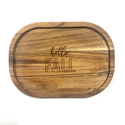 Hello Fall Wood Board
