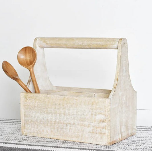 Wood Utensil Holder