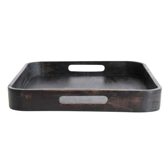 Black Wood Tray