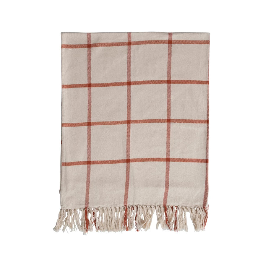 Grid Pattern Throw Blanket