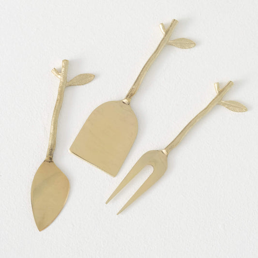 Gold Branch Cheese Server